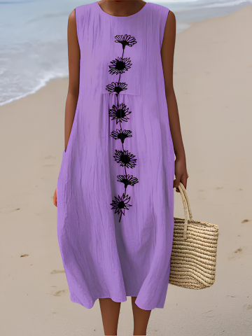 Jasmin | Midi su violetine gėle