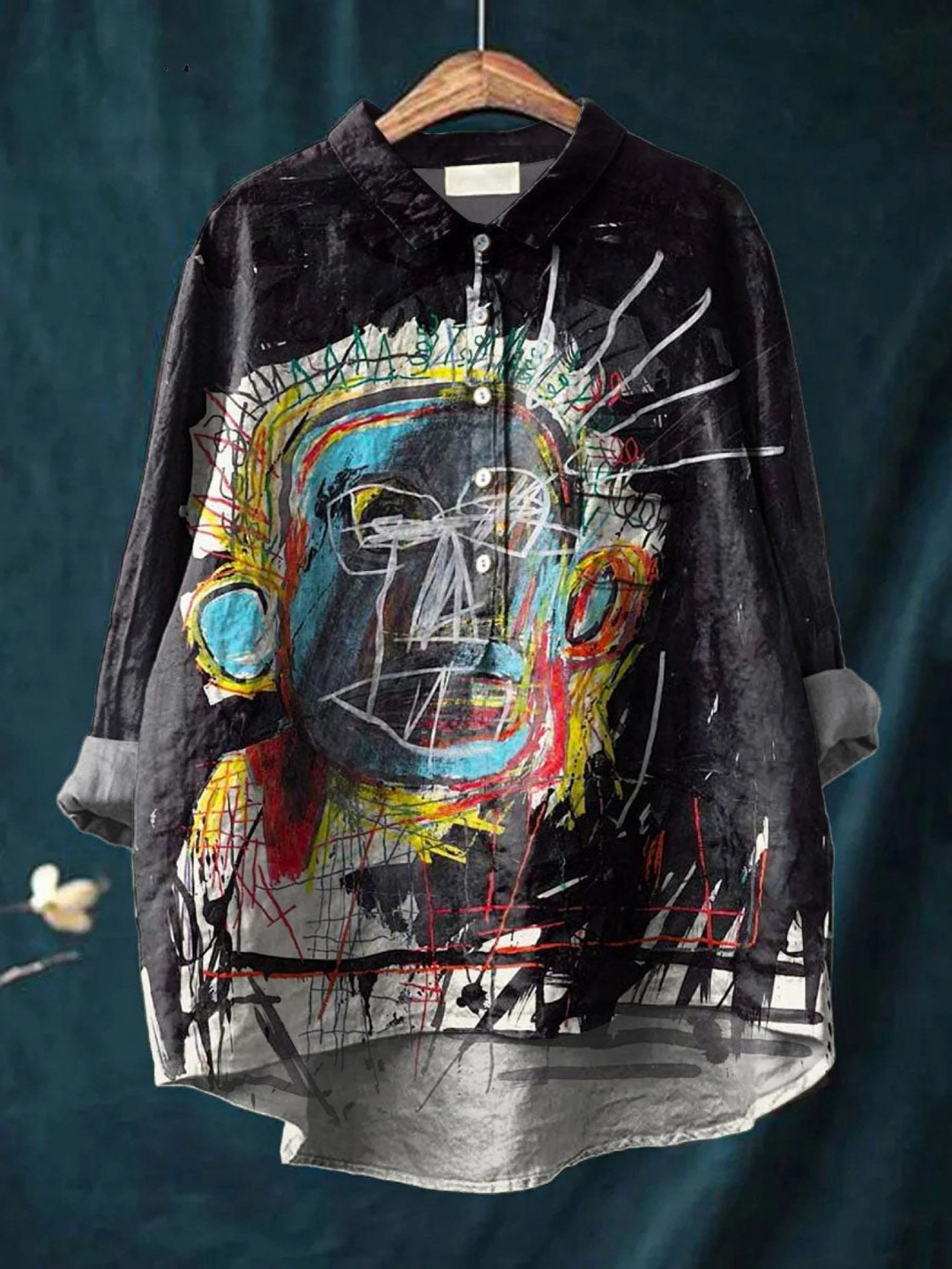Luise | Lengvas T-Shirt su abstrakčiu vintage meno spaudiniu