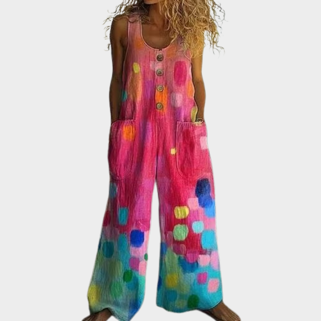 Dorle | Laisvas spausdintas jumpsuit'as