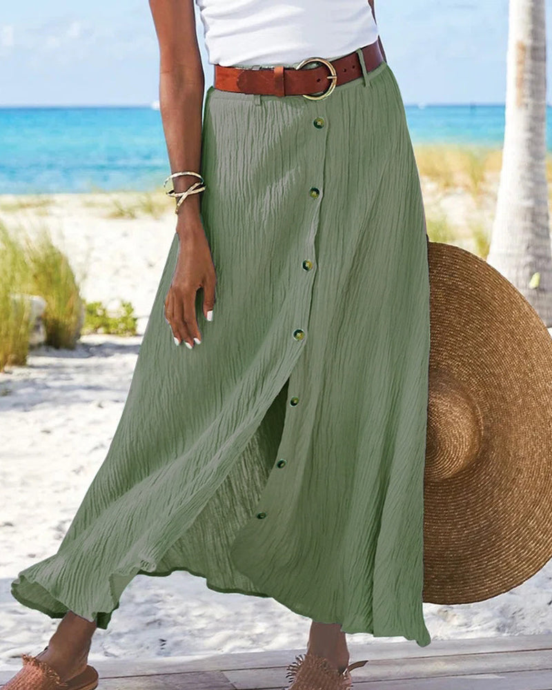 Marie | Sūkurinis sijonas su mygtukais