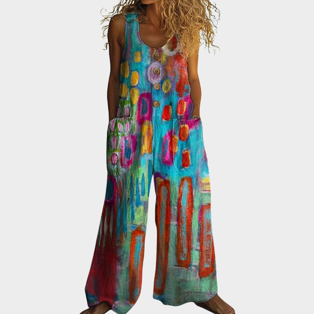 Dorothee | Sraigtinis spausdintas jumpsuit