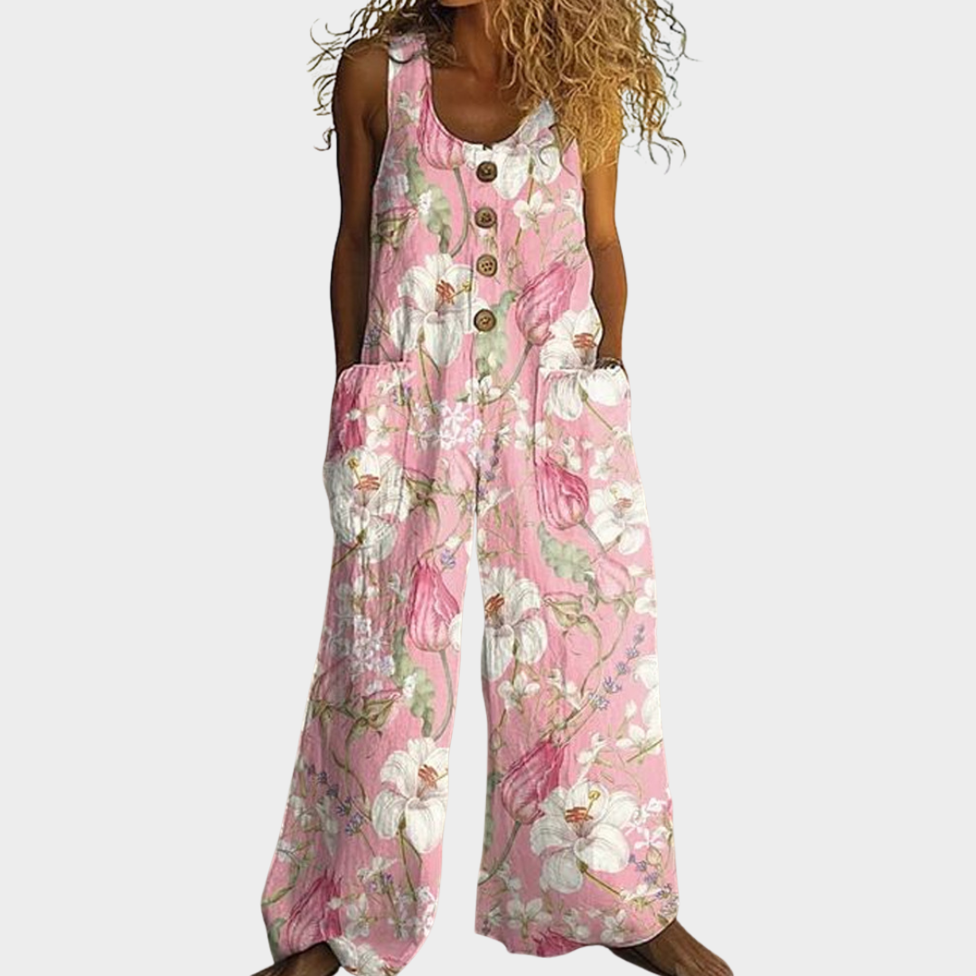 Alma | Platus spausdintas jumpsuit'as