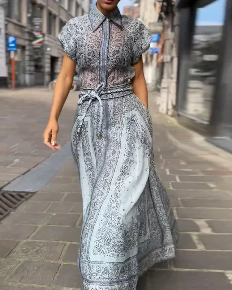 Magdalena | Spausdintas dviejų dalių Boho komplektas