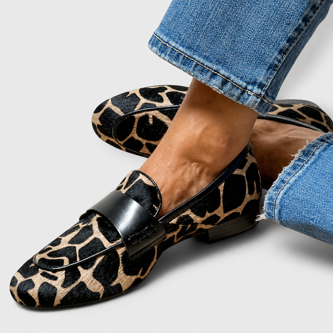 Veronika | Leopardo Loaferiai