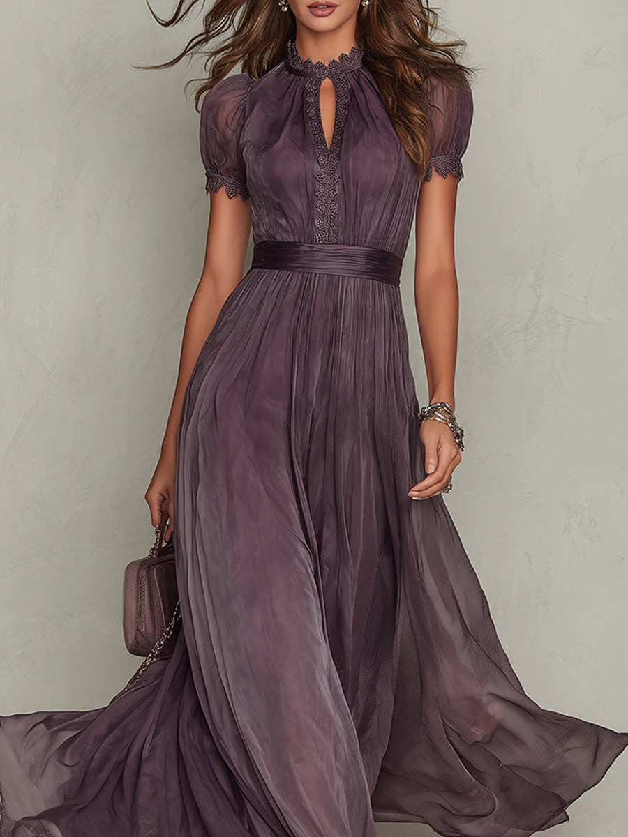 Mia | Maksikleid Chiffon Vintage elegantiškas