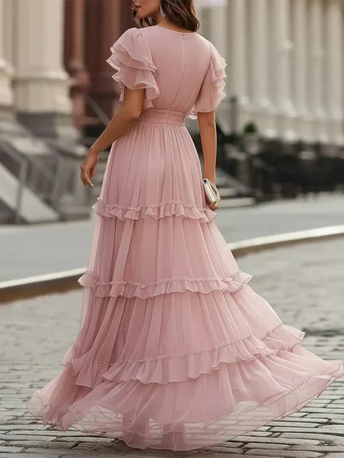 Charlotte | Sposa Maxi suknelė elegantiška šviesiai rožinė